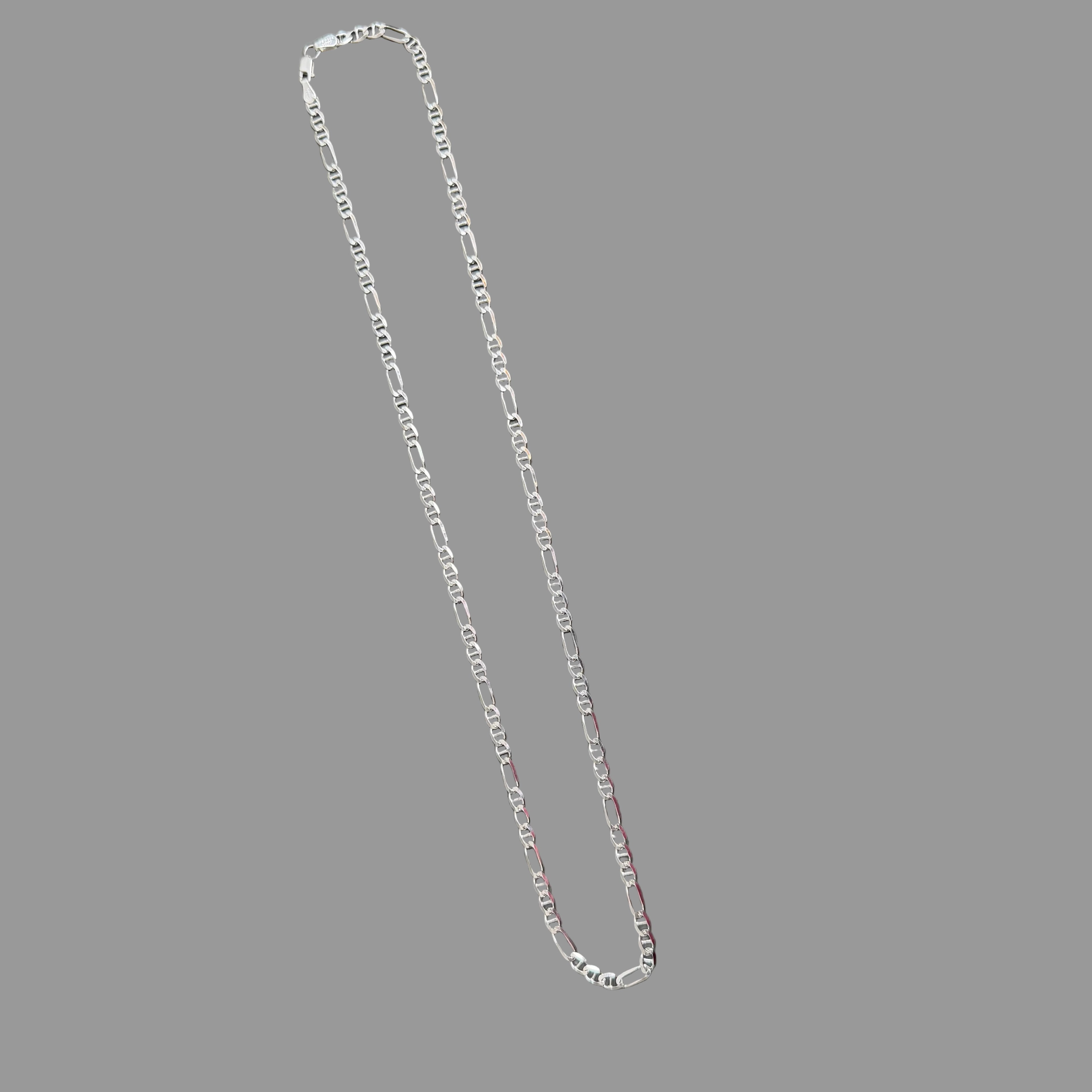 Figaro-Mariner chain Sterling Silver 925 24”