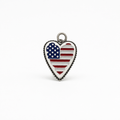 Honduras and USA flag charm-pendant Sterling Silver 925