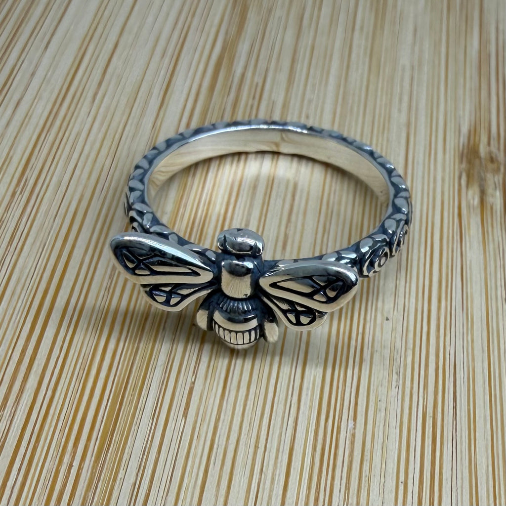 Silver 925 bee ring