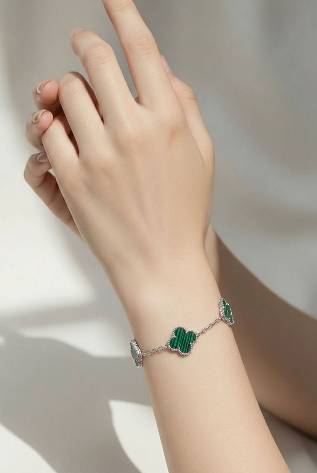 Flower bracelet Sterling Silver 925