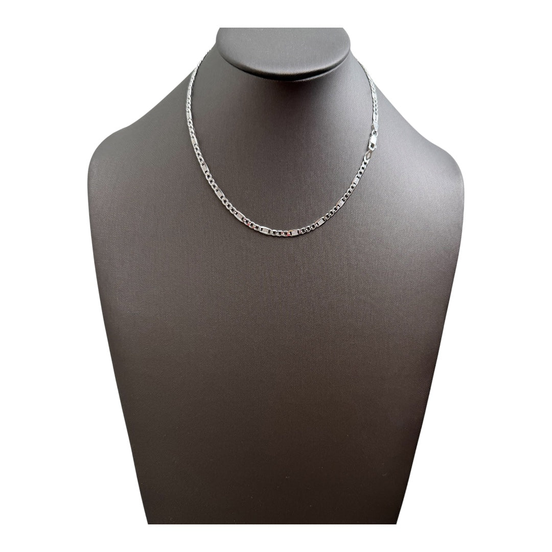 Chain Vale 3+1 925 Sterling Silver 16”
