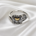Golden Heart Elephant ring